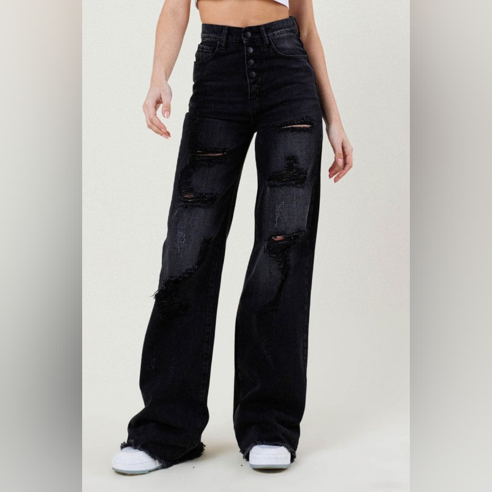 Midnight Wide Leg Jeans